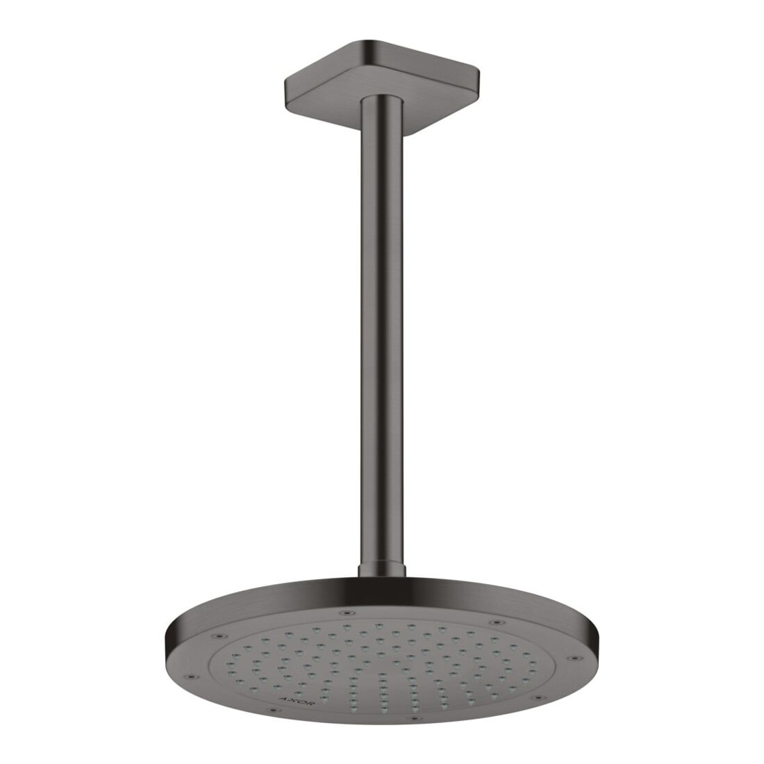 hansgrohe Deckenanschluss softsquare Axor 300mm, brushed black chrome, eckig