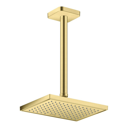 hansgrohe Deckenanschluss softsquare Axor 300mm, brushed brass, eckig