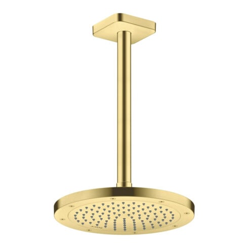 hansgrohe Deckenanschluss softsquare Axor 300mm, brushed brass, eckig
