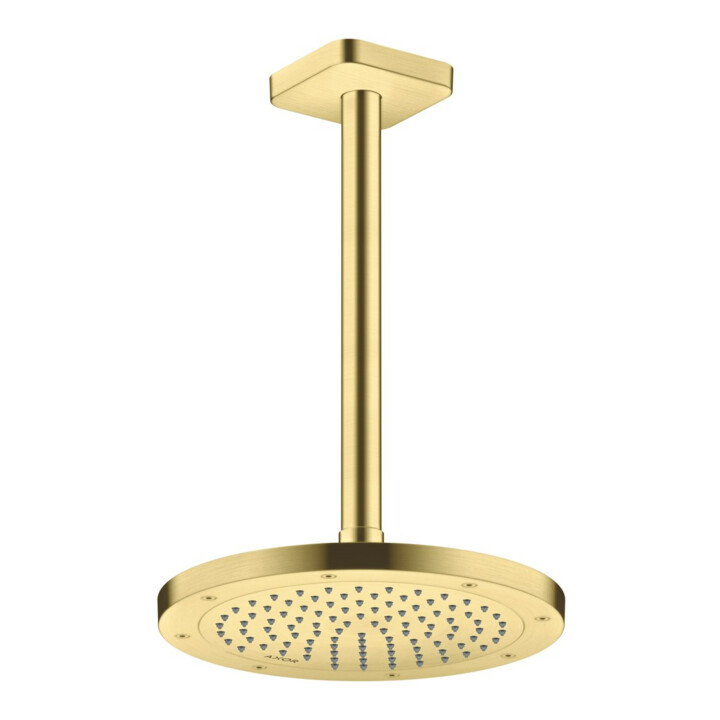 hansgrohe Deckenanschluss softsquare Axor 300mm, brushed brass, eckig