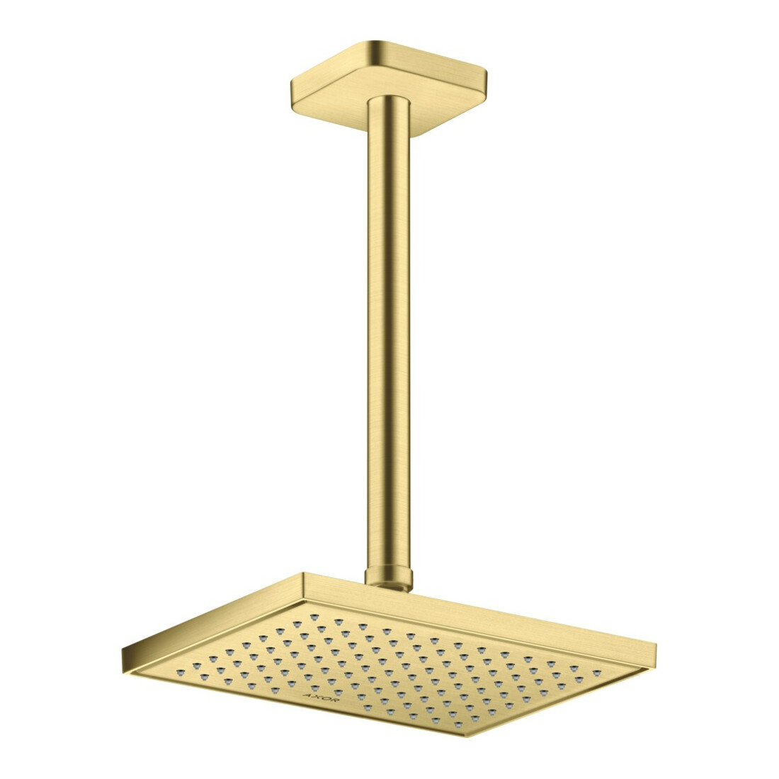 hansgrohe Deckenanschluss softsquare Axor 300mm, brushed brass, eckig
