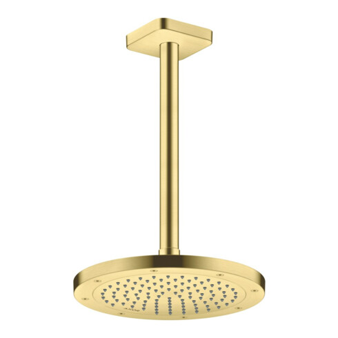 hansgrohe Deckenanschluss softsquare Axor 300mm, brushed brass, eckig