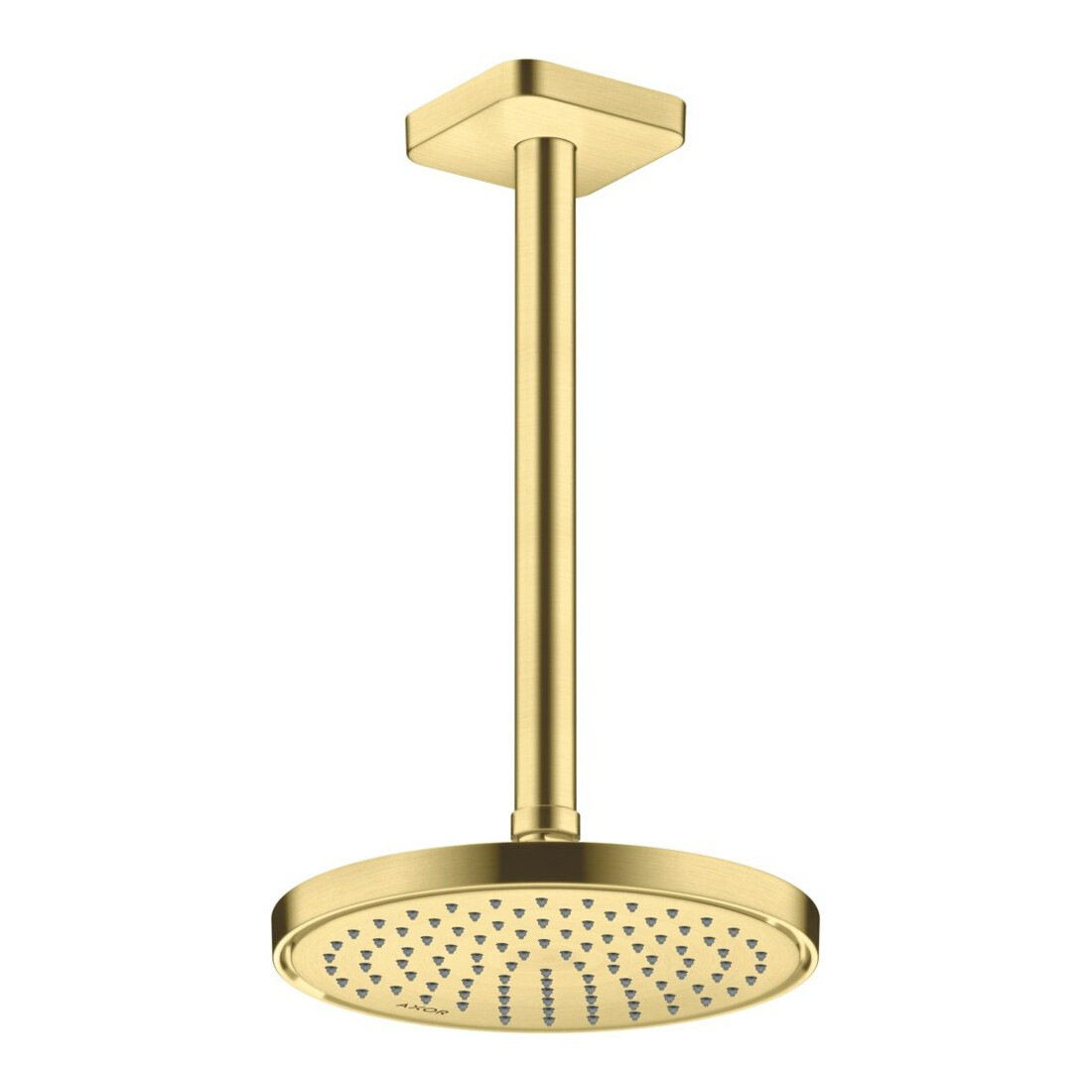 hansgrohe Deckenanschluss softsquare Axor 300mm, brushed brass, eckig