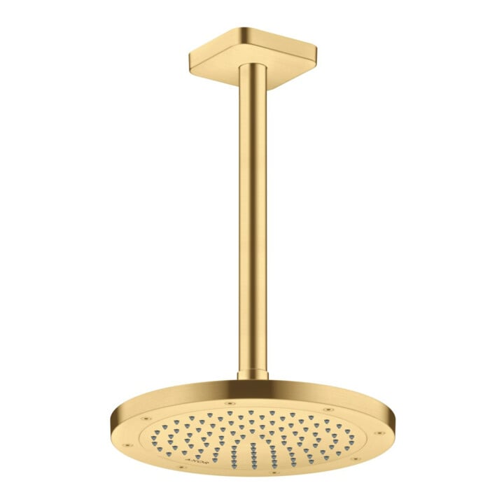 hansgrohe Deckenanschluss softsquare Axor 300mm, brushed gold optic, eckig