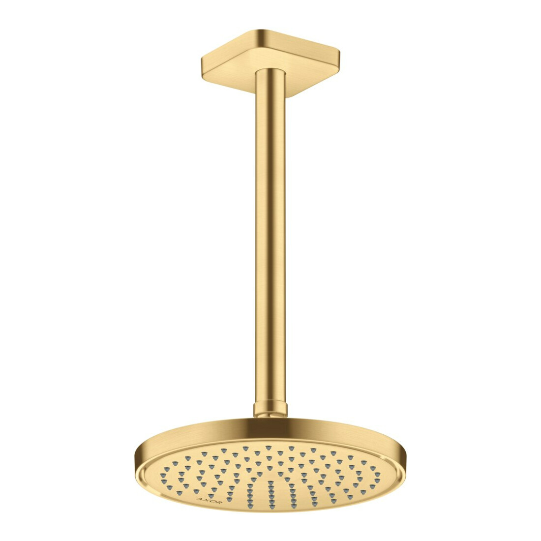 hansgrohe Deckenanschluss softsquare Axor 300mm, brushed gold optic, eckig