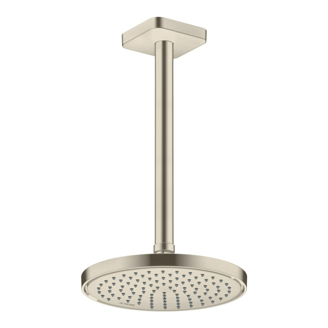 hansgrohe Deckenanschluss softsquare Axor 300mm, brushed nickel, eckig