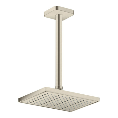 hansgrohe Deckenanschluss softsquare Axor 300mm, brushed nickel, eckig