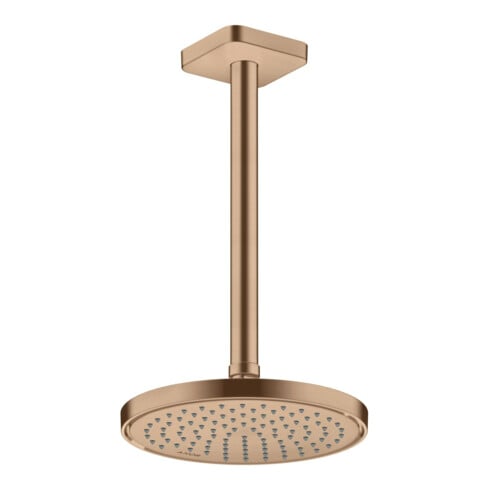 hansgrohe Deckenanschluss softsquare Axor 300mm, brushed red gold, eckig