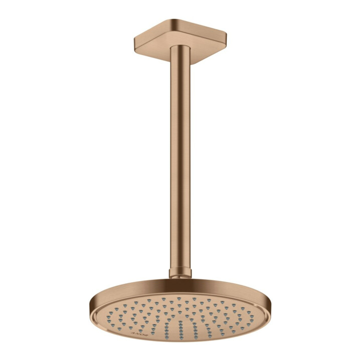 hansgrohe Deckenanschluss softsquare Axor 300mm, brushed red gold, eckig