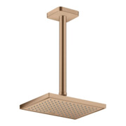 hansgrohe Deckenanschluss softsquare Axor 300mm, brushed red gold, eckig-4
