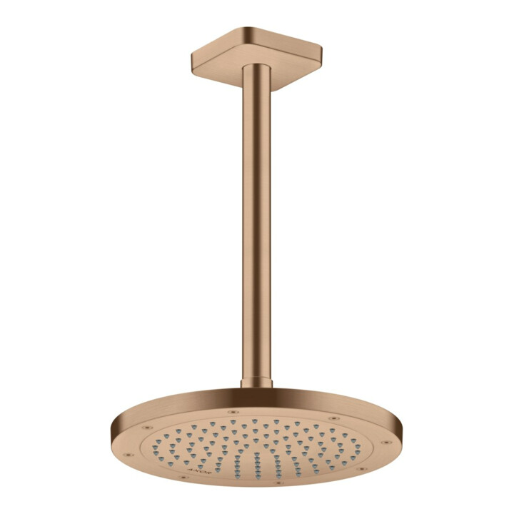 hansgrohe Deckenanschluss softsquare Axor 300mm, brushed red gold, eckig