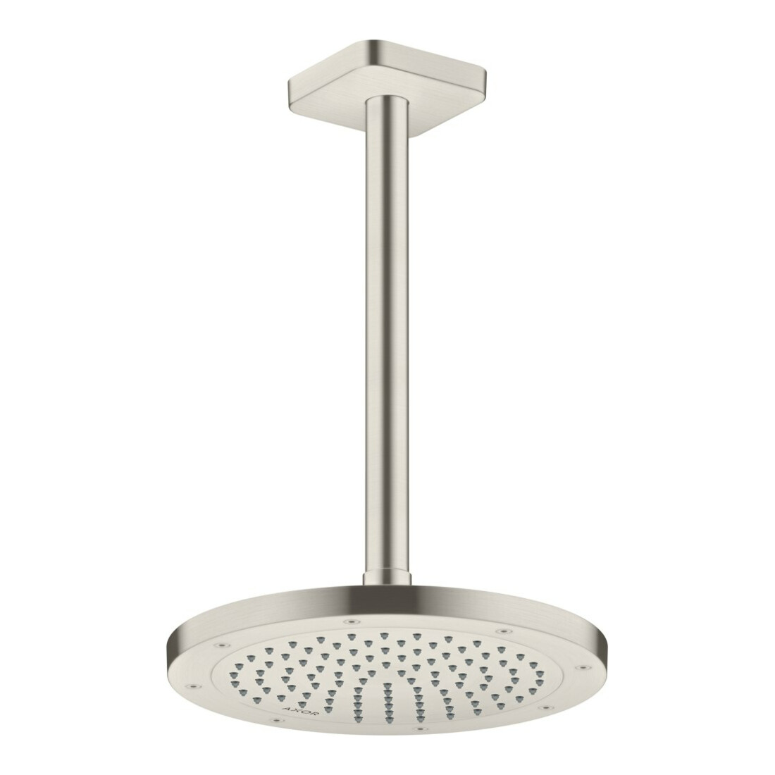 hansgrohe Deckenanschluss softsquare Axor 300mm, Edelstahl-Optik, eckig