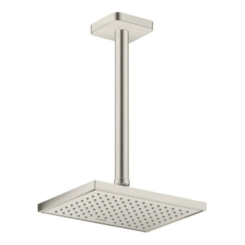 hansgrohe Deckenanschluss softsquare Axor 300mm, Edelstahl-Optik, eckig