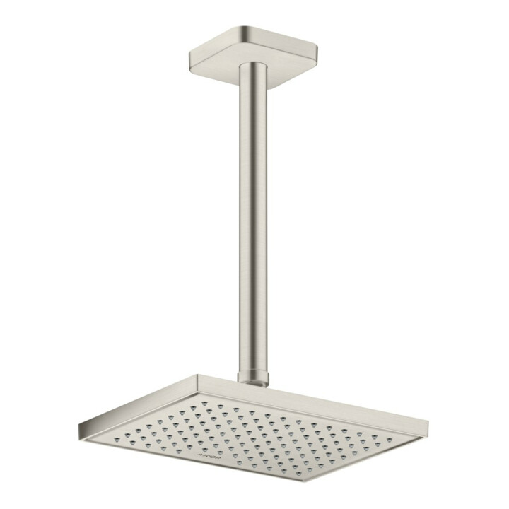 hansgrohe Deckenanschluss softsquare Axor 300mm, Edelstahl-Optik, eckig