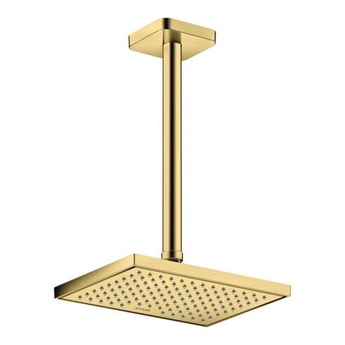 hansgrohe Deckenanschluss softsquare Axor 300mm, polished gold optic, eckig