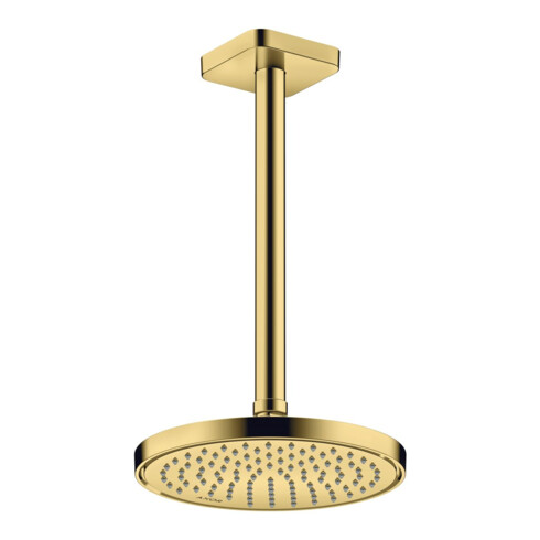hansgrohe Deckenanschluss softsquare Axor 300mm, polished gold optic, eckig