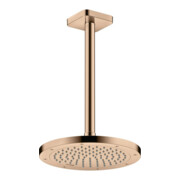 hansgrohe Deckenanschluss softsquare Axor 300mm, polished red gold, eckig-2
