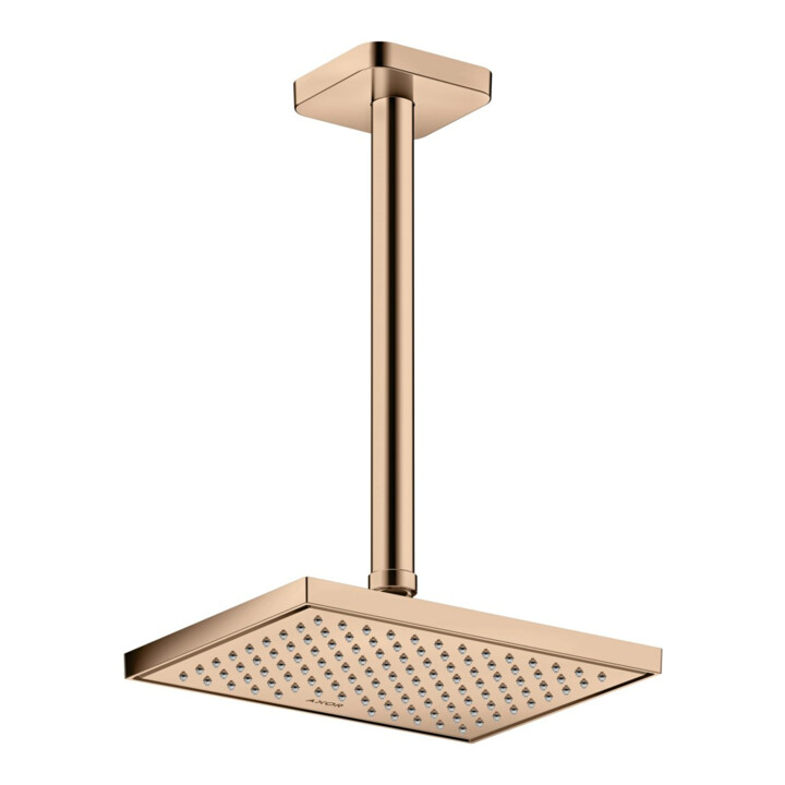 hansgrohe Deckenanschluss softsquare Axor 300mm, polished red gold, eckig