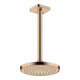 hansgrohe Deckenanschluss softsquare Axor 300mm, polished red gold, eckig