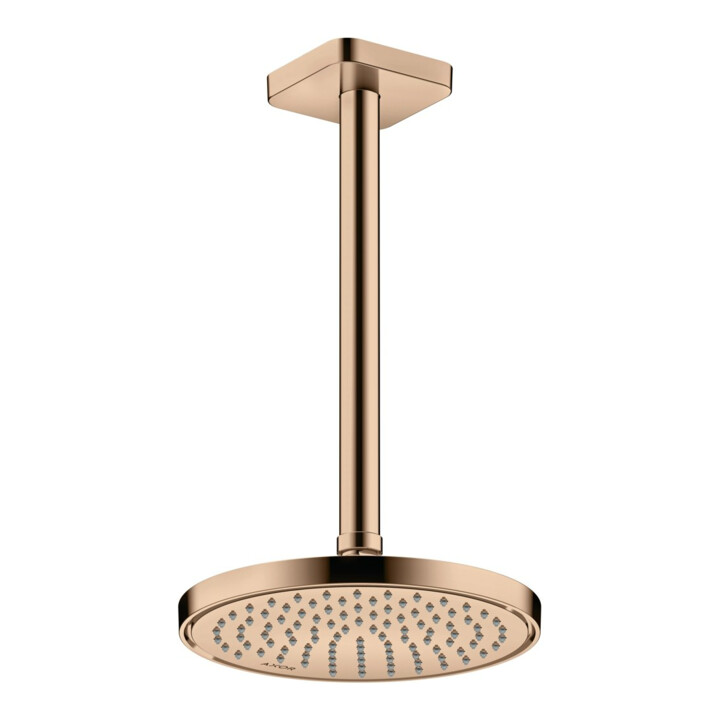 hansgrohe Deckenanschluss softsquare Axor 300mm, polished red gold, eckig