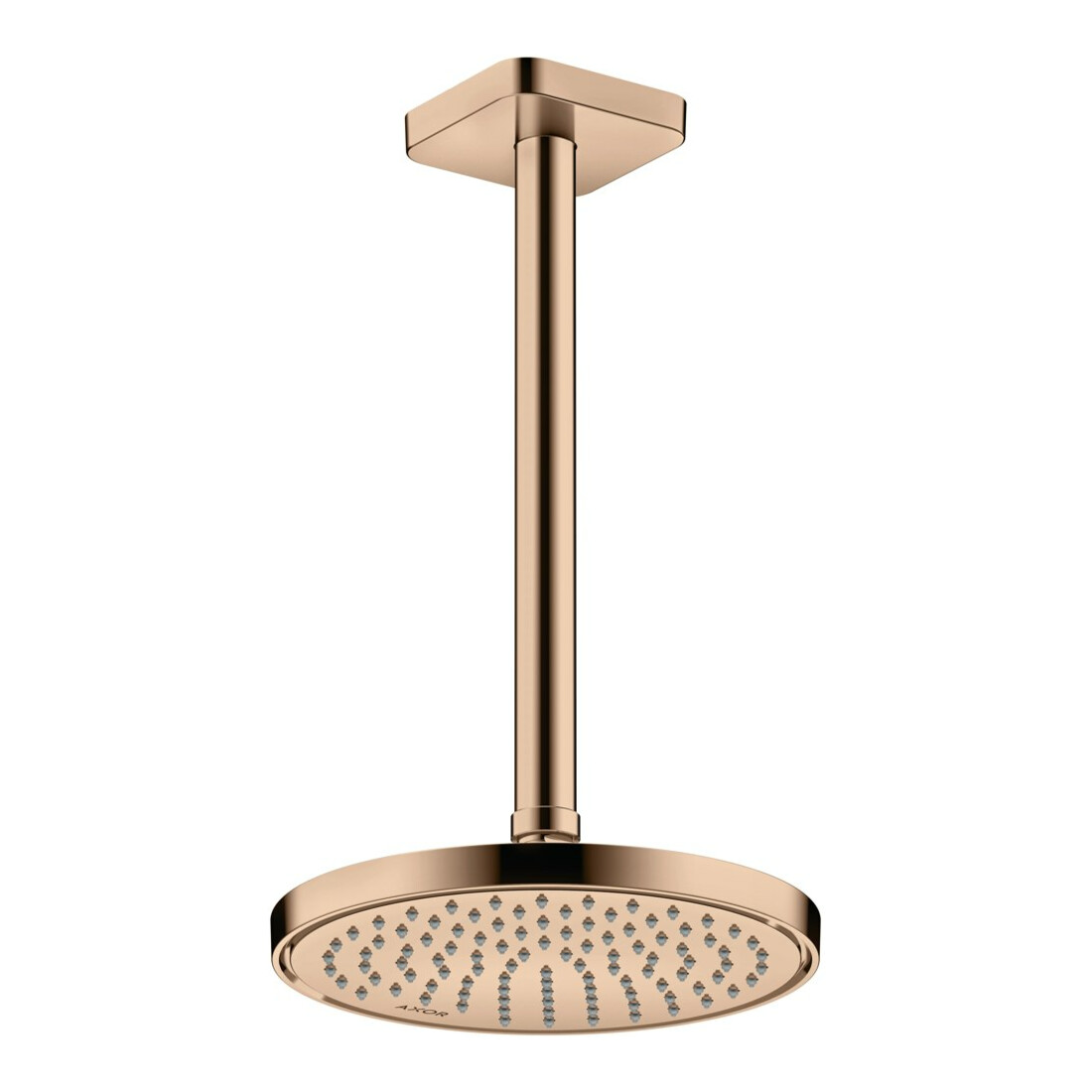 hansgrohe Deckenanschluss softsquare Axor 300mm, polished red gold, eckig