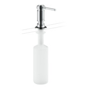 hansgrohe Distributeur de liquide vaisselle encastrable, saillie 91 mm, chrome
