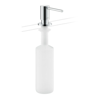 hansgrohe Distributeur de liquide vaisselle version EB, bec 91 mm, chrome brillant bleu