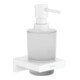 hansgrohe Distributeur de lotion AddStoris mural, insert en verre, métal, blanc mat-1