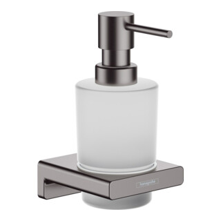hansgrohe Distributeur de lotion AddStoris Wd, insert en verre, métal, brossé bleu vc