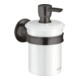hansgrohe Distributeur de lotion Axor Montreux, verre, métal brossé, mural, bleu-1