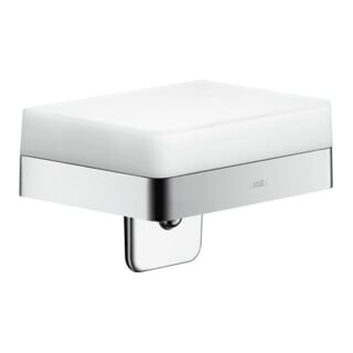 hansgrohe Distributeur de lotion Axor universel avec tablette, verre, chrome