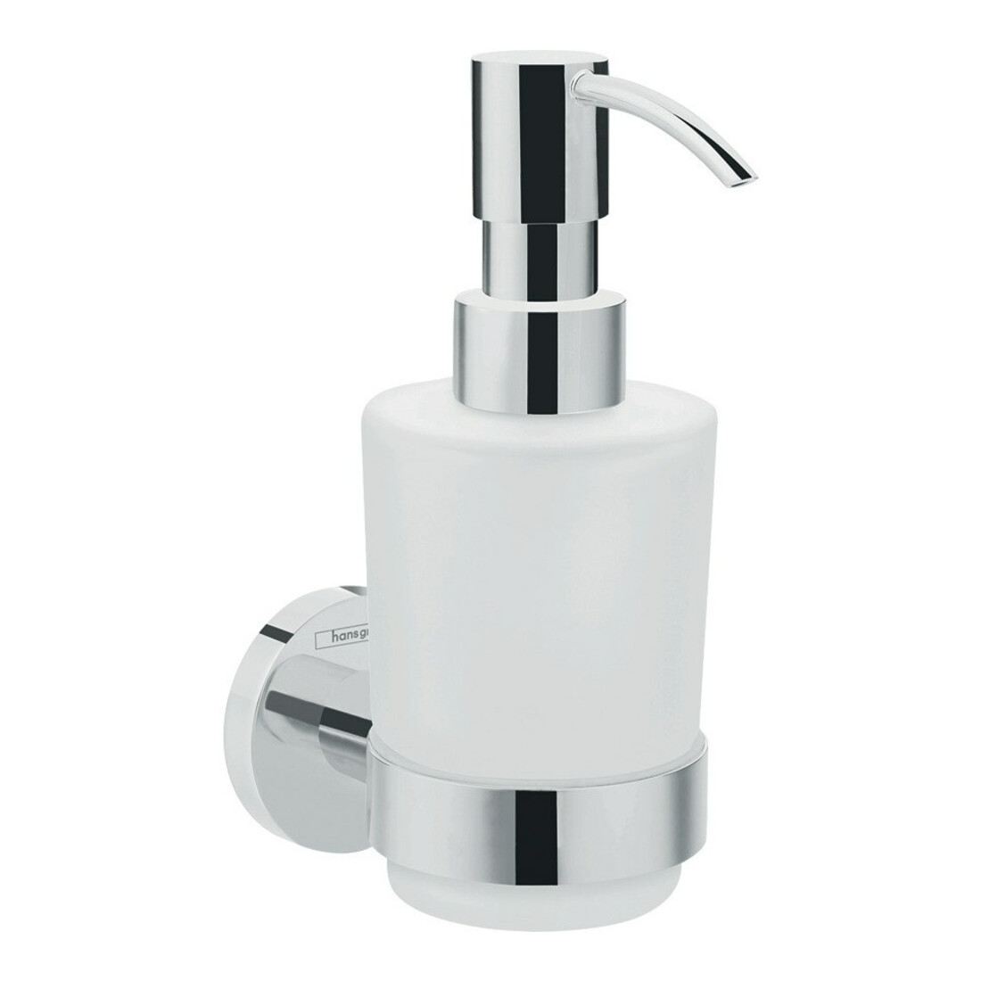 hansgrohe Distributeur de lotion Logis Universal mural, verre mat, métal chromé