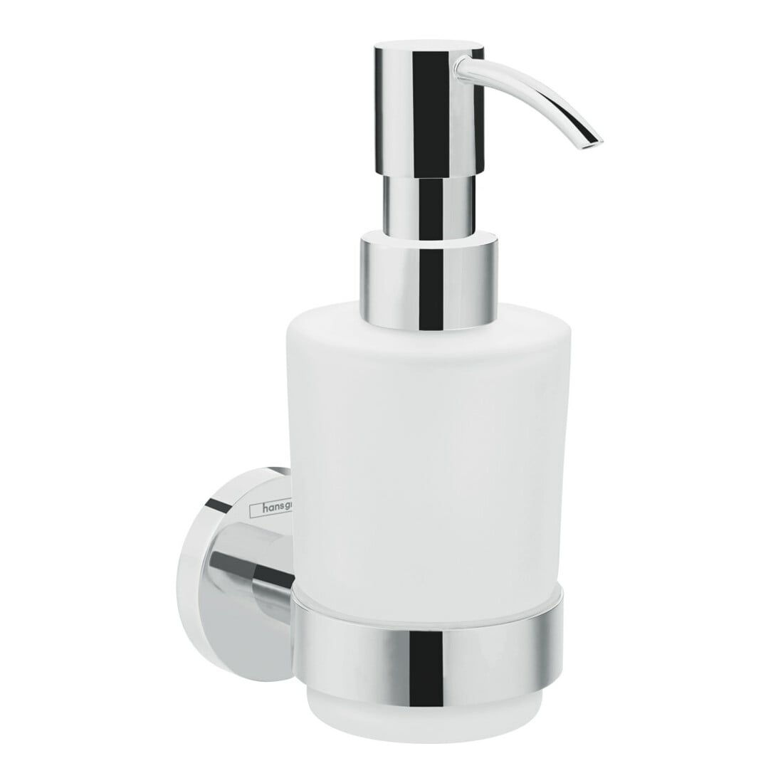 hansgrohe Distributeur de lotion Logis Universal mural, verre mat, métal chromé