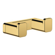 hansgrohe Doppelhaken AddStoris Wandmontage, Metall, polished gold optic