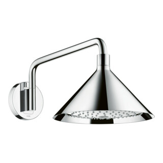 hansgrohe Douche de tête Axor avec bras mural, 240 mm, 2 jets, chrome