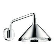 hansgrohe Douche de tête Axor avec bras mural, 240 mm, 2 jets, chrome-3
