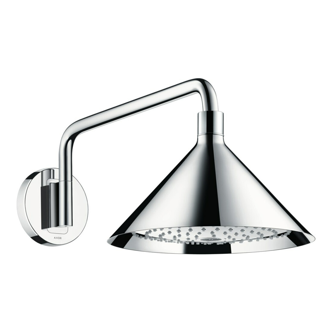 hansgrohe Douche de tête Axor avec bras mural, 240 mm, 2 jets, chrome