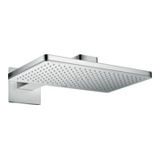 hansgrohe Douche de tête Axor avec bras mural, carré, rosace, 460x300 mm, 1 an, chrome-4