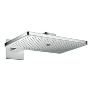 hansgrohe Douche de tête Axor avec bras mural, rosace d'angle, 460x300mm, 3 jets, chrome-4