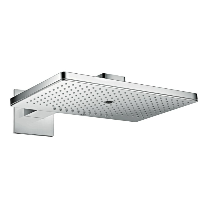 hansgrohe Douche de tête Axor avec bras mural, rosace d'angle, 460x300mm, 3 jets, chrome