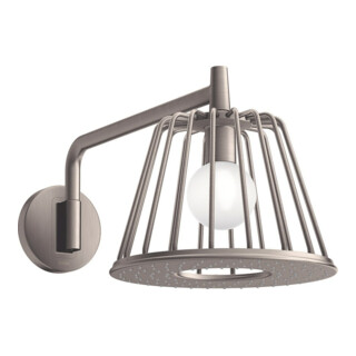 hansgrohe Douche de tête Axor Nendo avec bras, chromé, 275 mm, 1 an, aspect acier inoxydable