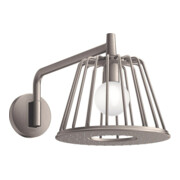 hansgrohe Douche de tête Axor Nendo avec bras, chromé, 275 mm, 1 an, aspect acier inoxydable