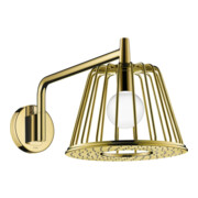 hansgrohe Douche de tête Axor Nendo avec bras, montage mural, 275 mm, 1 jet, chrome poli brillant