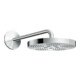 hansgrohe Douche de tête Axor One avec bras de douche, 1 jet, chrome-1