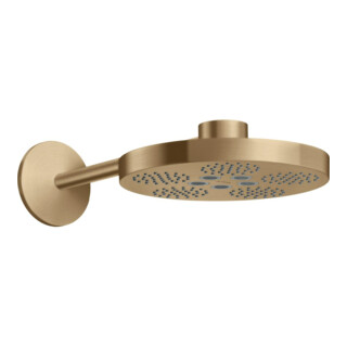 hansgrohe Douche de tête Axor One avec bras de douche, 2 jets, bronze brossé