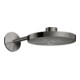 hansgrohe Douche de tête Axor One avec bras de douche, 2 jets, chrome noir poli-1