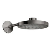 hansgrohe Douche de tête Axor One avec bras de douche, 2 jets, chrome noir poli