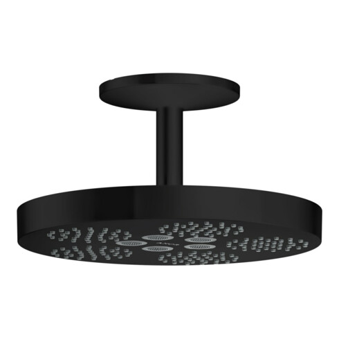 hansgrohe Douche de tête Axor One avec raccord plafond, 1 jet, noir mat