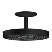 hansgrohe Douche de tête Axor One avec raccord plafond, 1 jet, noir mat