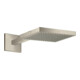 hansgrohe Douche de tête Axor Starck avec bras, chromé, 240x240 mm, 1 an, inox brossé-1